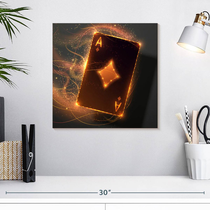 Senne Golden Ace Card, H 16 po x l 16 po