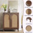 59" Rattan Sideboard Buffet Cabinet