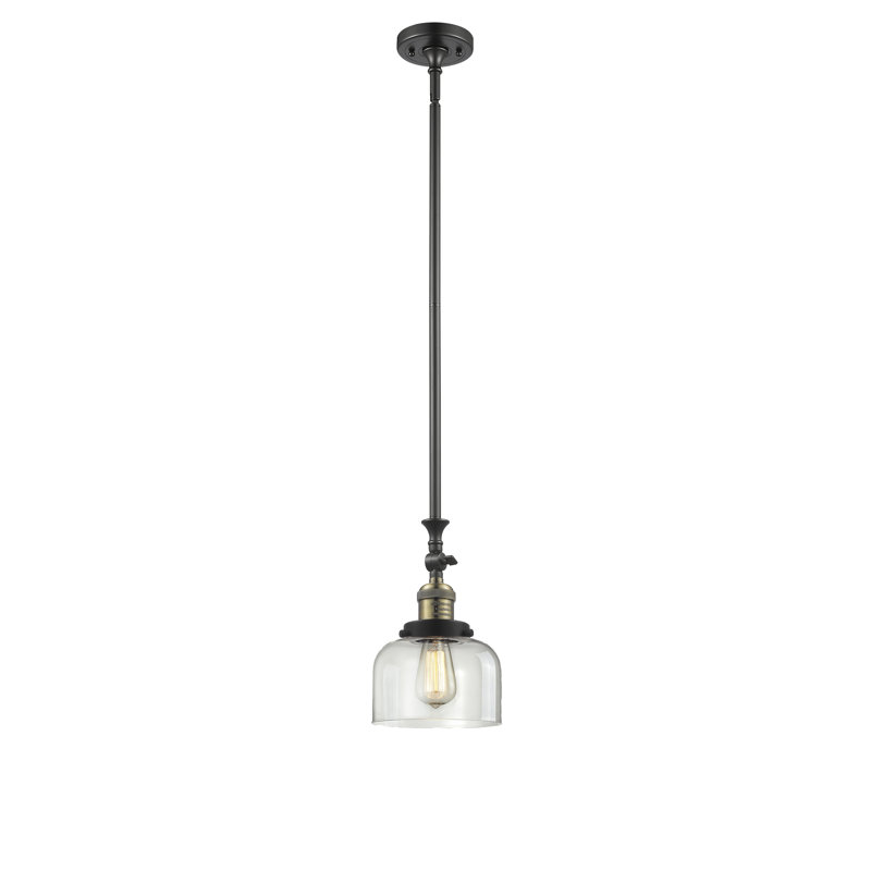 Roeper 1 - Light Single Pendant, Clear, Brushed Brass, 100