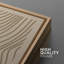 Motif de vagues géométriques abstraites à motif géométrique brun clair 3 pièces-100136094-100136098