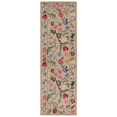 Lounes Hand Tufted Wool Floral Rug