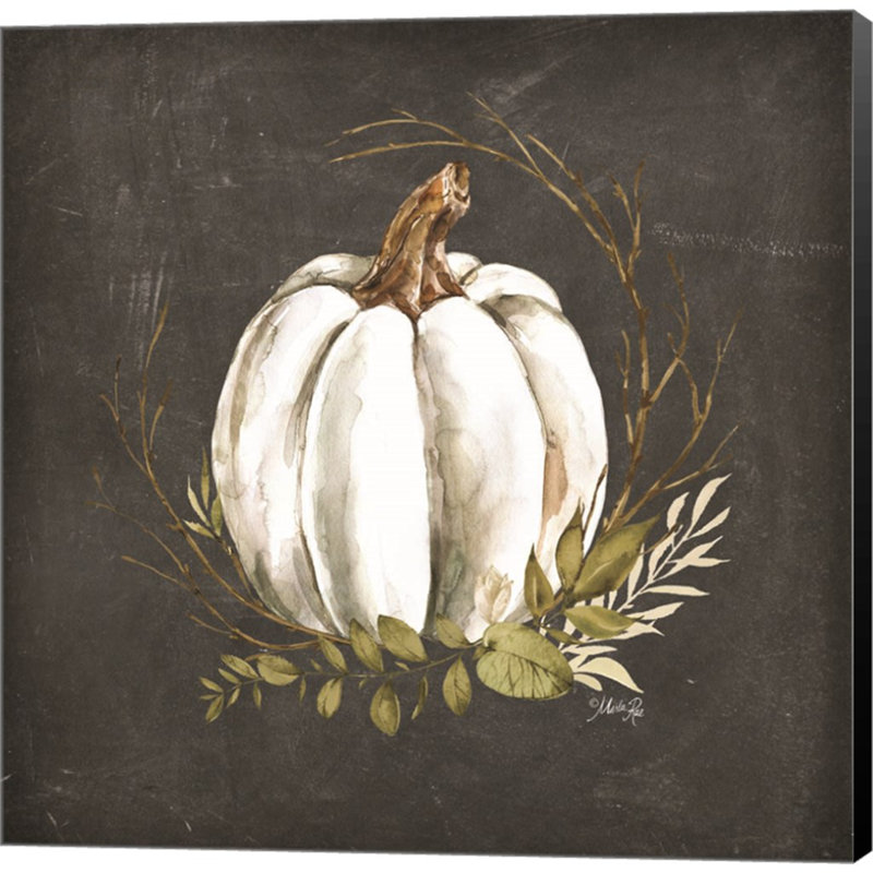 «White Pumpkin» par Marla Rae, peinture sur toile sans cadre