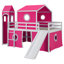 Lit mezzanine avec tente coulissante et tour-1647970166