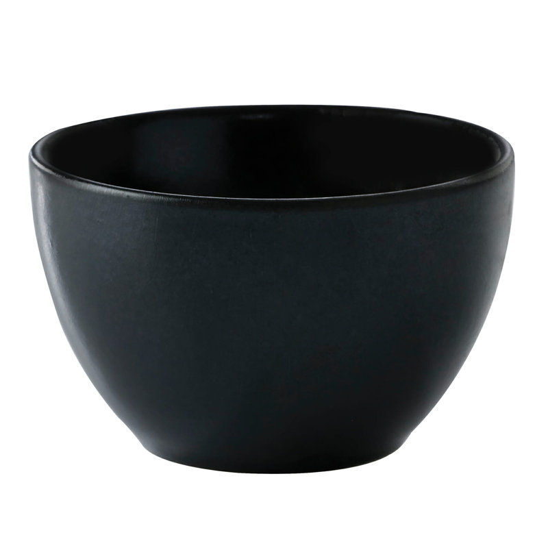 G.E.T. High-Strength Ceramic Bouillon Cup, 8.8 Ounce, Black (Set of 12)