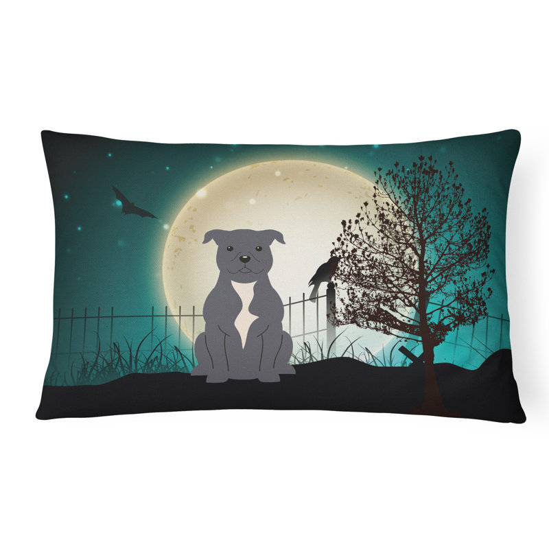 Coussin lombaire intérieur / extérieur Halloween, Bleu