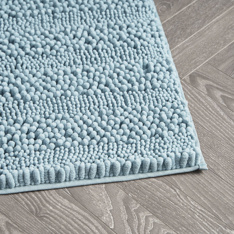 Tapis de bain Laura Ashley, L 24 po x L 60 po, Turquoise