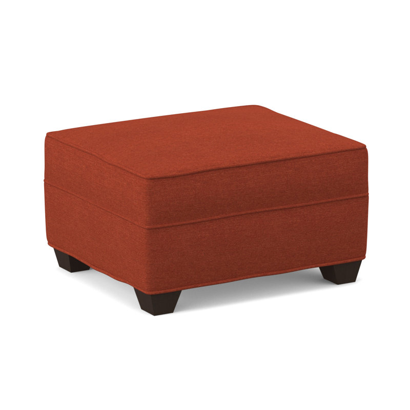 Repose-pieds rectangulaire large de 26 po Phillips, Cafelle, Cendre antique