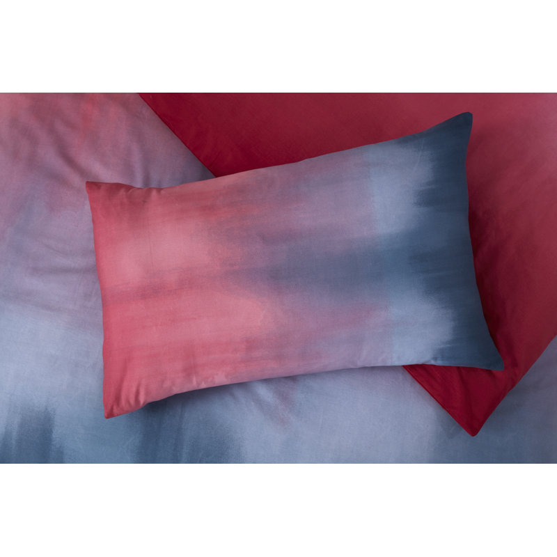 Braylsham Ombre Duvet Cover Set, Kingsize - 2 Standard Pillowcases, Red/Blue