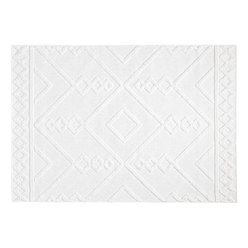 Luxurious White Carpet, 31.5 x 59.1 inches | 100% Polypropylene, Pile Height: 0.43 inches | 1400 Grams per Square Meter | Machine Woven with Cotton/Jute Base | Easy to Clean with Vacuum & Spot Remover, Ideal for Living Room & Bedroom