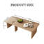 Table basse Mid-Century moderne en bois pour le salon, table d'appoint réglable et gratuite, 2 pièces-389110328