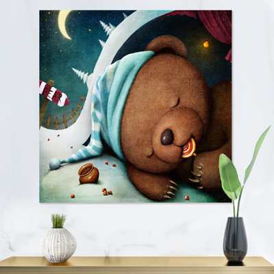 " Bear Sleeping In The Den "