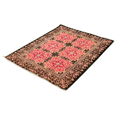 Tapis décoratif en laine de conception unique en laine noué à la main de conception unique 5 pi 2 po x 6 pi 10 po Casilde New Age Lahore