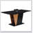 61.81 (46.46) inch Extendable Dining Table with Built-in Storage, Modern Wooden Table with Sturdy Metal Frame and MDF base-722521169