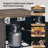 4 - Person Patio Furniture Chair Set With Fire Pit Table, 4 Swivel Glider Chairs With 6-Inch Cushions-203038619-203038618