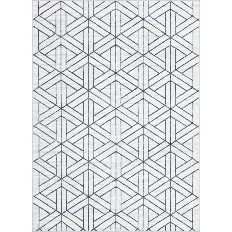 Rochele Geometric Indoor Rug, Rectangle 7'1" x 10'