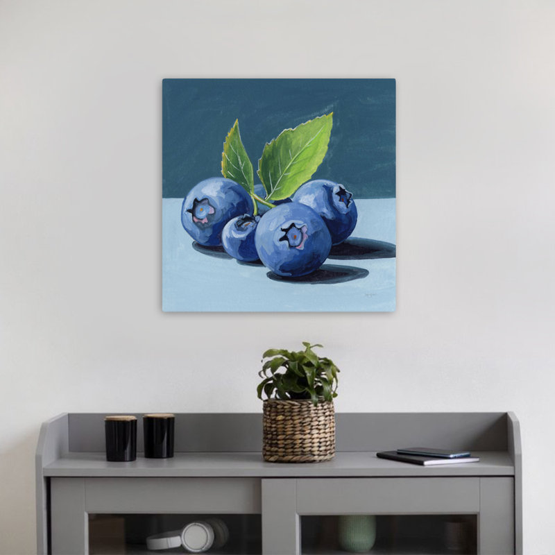 Beautiful Blueberries, art contemporain, H 18 po x l 18 po