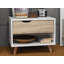 Himes 50cm W Solid Wood Bedside Table