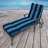 72" x 22" Outdoor Chaise Lounge Cushion with Ties and Loop-1302487787