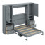 Lit escamotable Murphy avec placard, tiroirs et tablettes-737067304-737067305