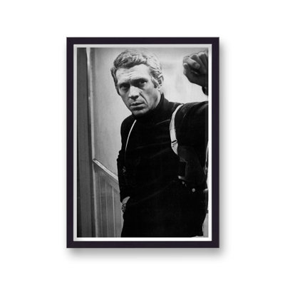 Steve Mcqueen Iconic Pose Bullitt - Single Picture Frame Print