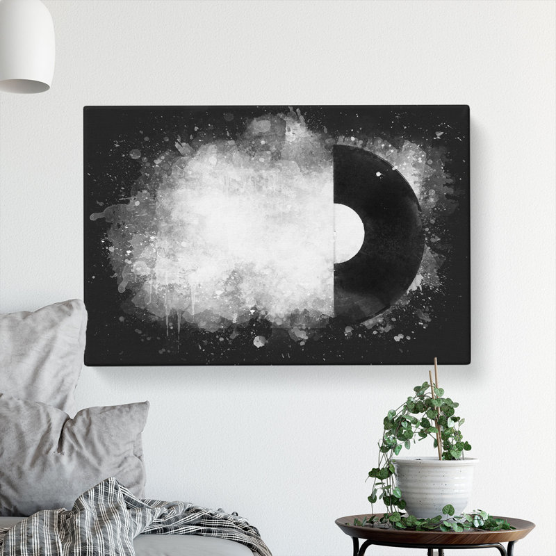 Vinyl Record - Wrapped Canvas Print, 50cm H x 76cm W x 3cm D