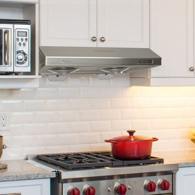 Cyclone 30" Stainless Steel 680 CFM Ducted (Vented) Under Cabinet Range Hood