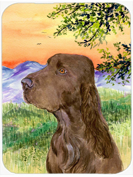 Caroline's Treasures Field Spaniel Glass Cutting Board