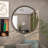 Bernulf Solid Wood Circle Wall Mirror