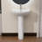 Ogonbrick 16.75'' Ceramic U-Shaped Bathroom Sink with Overflow