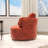 40.35"w Upholstered Cheniile Barrel Accent Swivel Chair-2079189363