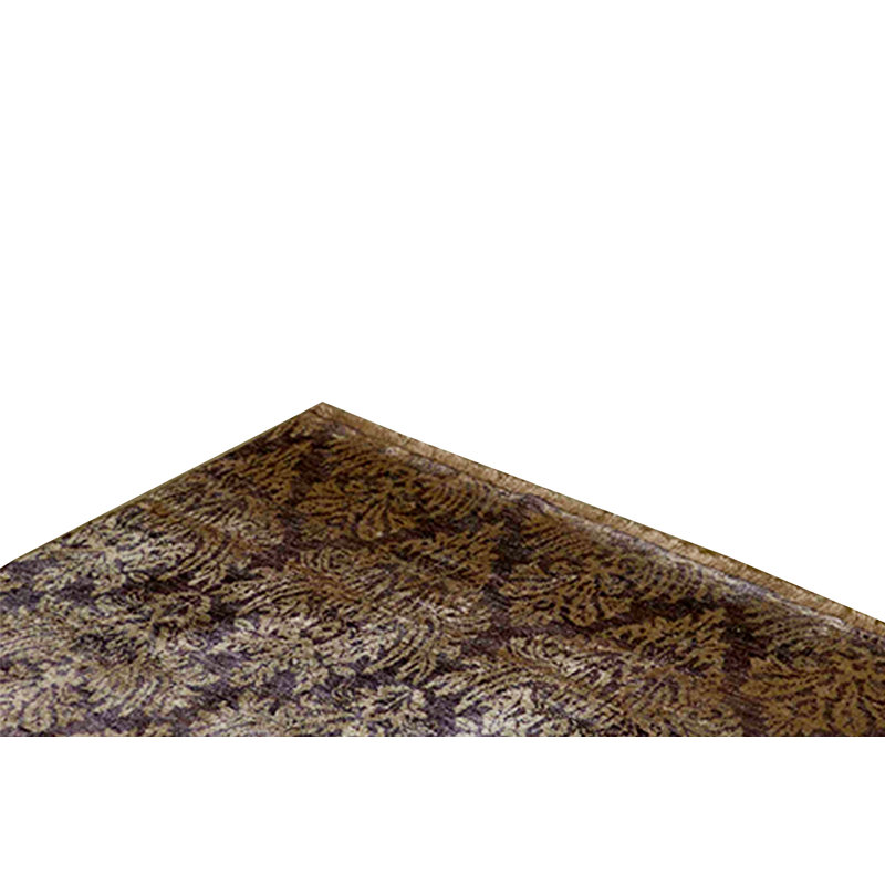 Ikat Area Rug in Aubergine/Brown