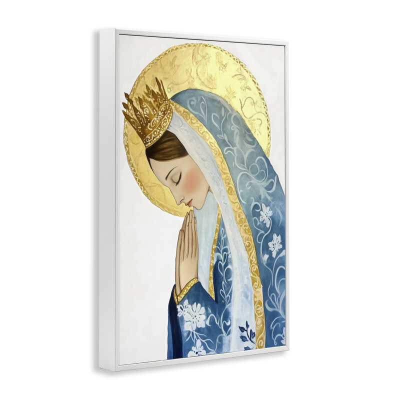 «Mother Mary», portrait de famille par giclée, conception de Petal Prints Design, H 30 po x l 20 po
