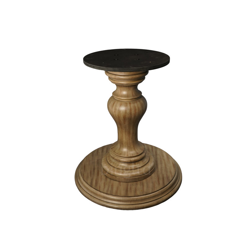 Base de table piédestal Ignasas, 29 po de hauteur, Bois flottant