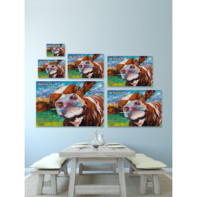 " Curious Cow I " Print