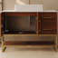 Meuble-lavabo moderne de 36 po avec lavabo vasque en céramique, armoire d'appoint dorée-134082621-134082624