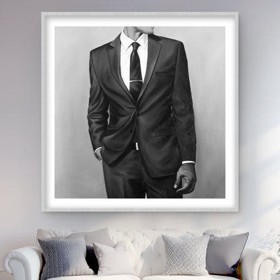 «Man in a Great costume - Beauty Minimalist», reproduction encadrée