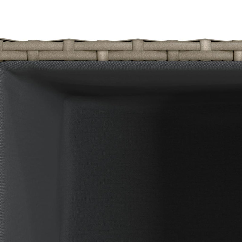Stembridge Metal Elevated Planter, 80cm H x 40cm D x 40cm W, Grey/Brown/Blue