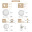 30 Piece Dinnerware Set, Service for 6 