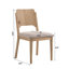 5 pièces Table de salle à manger rectangulaire avec chaises rembourrées-438621657