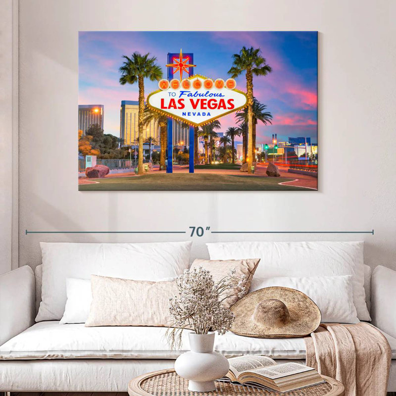 Ravi Las Vegas Iconic Sign, 32" H x 48" W