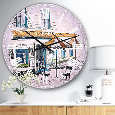 Street Caf?- French Country Wall Clock
