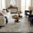 Melby Ivory/Stone Blue Contemporary Abstract Indoor Area Rug-1410699189