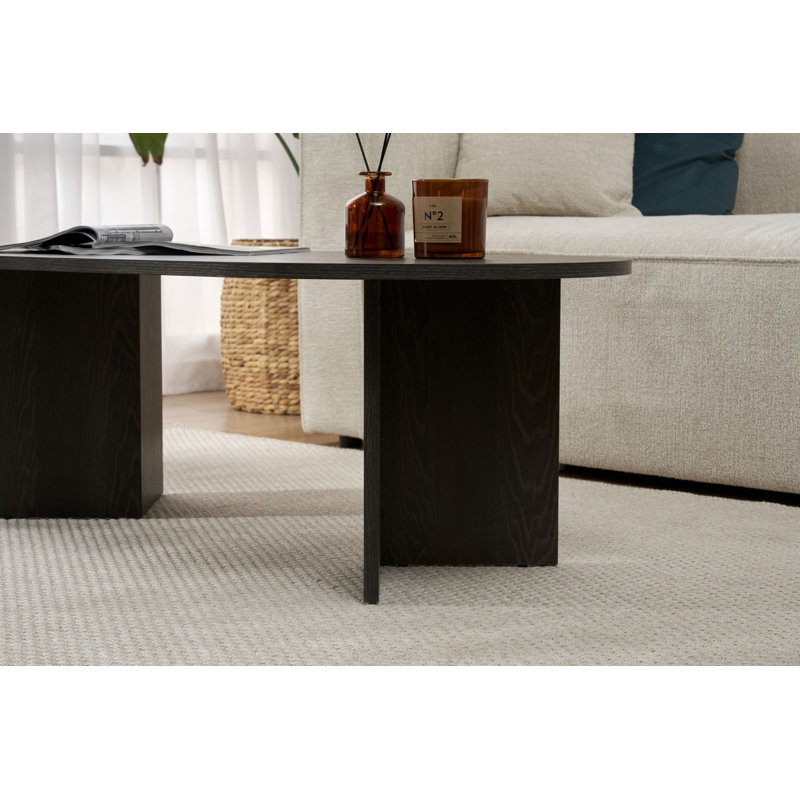 Tawnjai Coffee Table, 40cm. H x 119cm. L x 60cm. W, Lumiere Black