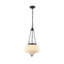 4-Lamp White Jade Glass Dimmable Pendant Light