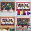 Ensemble de décoration de babillard 3D Super Hero - Décorations de classe Welcome Back To School avec Hero Cityscape et fans de papier