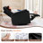 Upholstered PU Leather Swivel Rocking Push Back Recliner