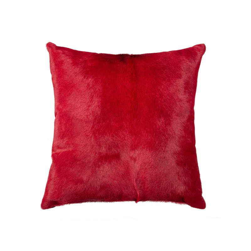  Cowhide Polyester/Polyfill Throw Square Pillow Cover & Insert