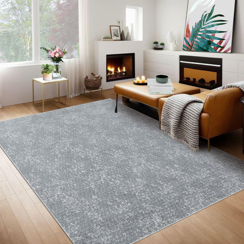 Tapis lavable chic Abreona avec envers antidérapant, Rectangle 9 pi x 12 pi