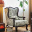 Fauteuil de loisir en jacquard français.