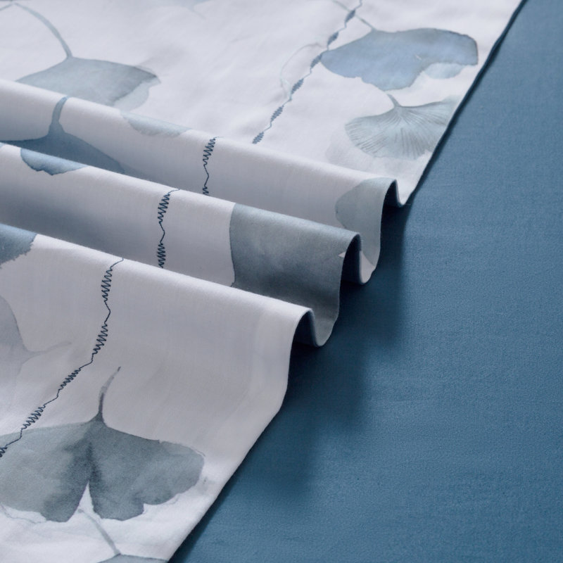 Lunaria 100% Long-Staple Cotton Duvet Cover Set Kovasi Pattern Printed Comforter Cover 3Pcs, Ultra Soft & Breathable Bedding Set